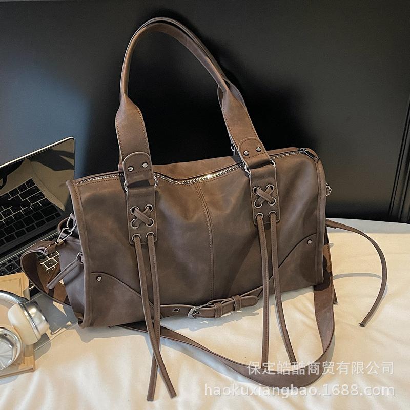 Commuter Versatile Bag Women's 2025 New Autumn and Winter High-end Retro Shoulder Messenger Bag Large-capacity Tote Bag