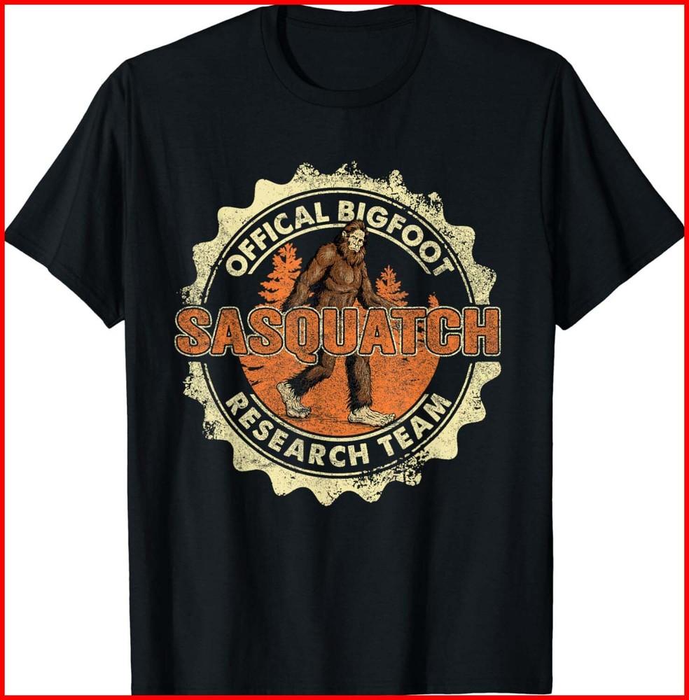 Team Retro Vintage Sasquatch Men Women Black T-Shirt Unisex T-Shirt XXXL