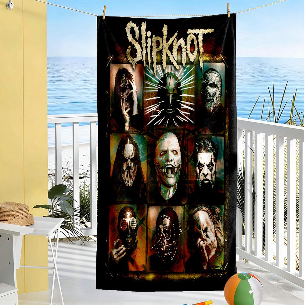 Slipknot gemütliches Strandtuch Langlebig perfekt für Reisen Strand Schwimmen Lebendiges Muster Geburtstags-/Weihnachtsgeschenk