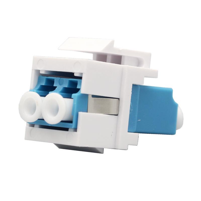 LC Duplex Fiber Optic Connection Module with Flange for 10 Gigabit Panels