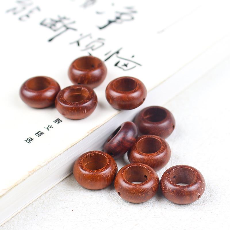 Red Sandalwood Bead Pendant for DIY Jewelry & Crafts