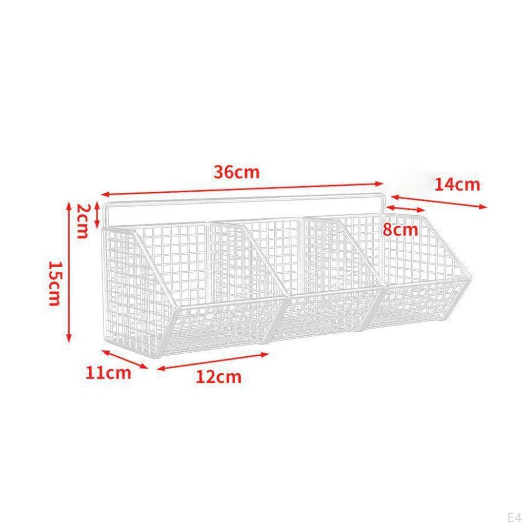 Garlic Ginger Storage Basket for Household Restaurant Farmhouse Black 2 Grids