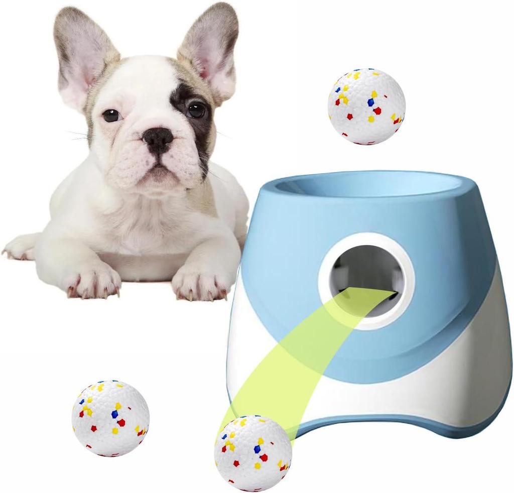 Automatic Pet Ball Launcher for Border Collies - Dog Toy, Tennis Ball Thrower, Bouncing Ball for Walking and Fetching Upgraded Version