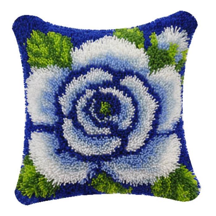 Flowers Plants Series Latch Hook Kit Butterfly Handmade Embroidery Pillow 3d Segment Embroidery Pillow Wool Handcraft Supplies 