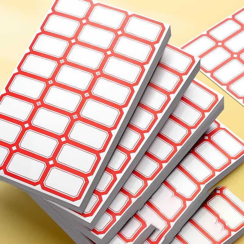 Self-Adhesive Name & Price Label Stickers