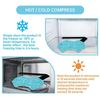 Adjustable Ankle Foot Hot Cold Gel Ice Pack, Reusable Microwaveable Freezable Therapy Wrap with Stand