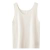 Le Kasha Women's 100% Cashmere Vest: Round Neck, Sleeveless Knit, Versatile Autumn/Winter Layer.