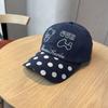 Cotton Baseball Cap With Breathable Wide Brim For Casual Wear