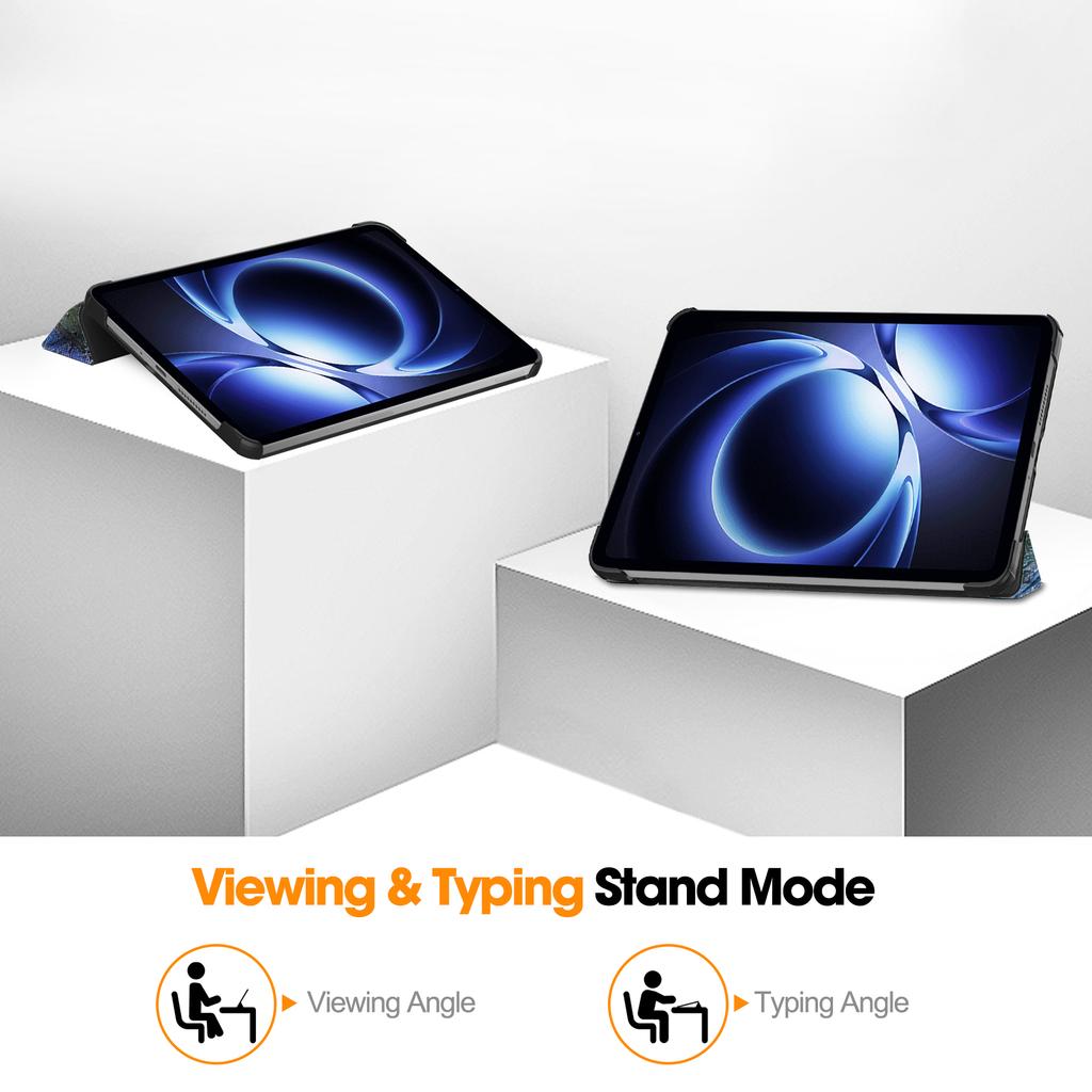 For Xiaomi Redmi K Pad Case Pattern Print Leather Stand Tablet Cover