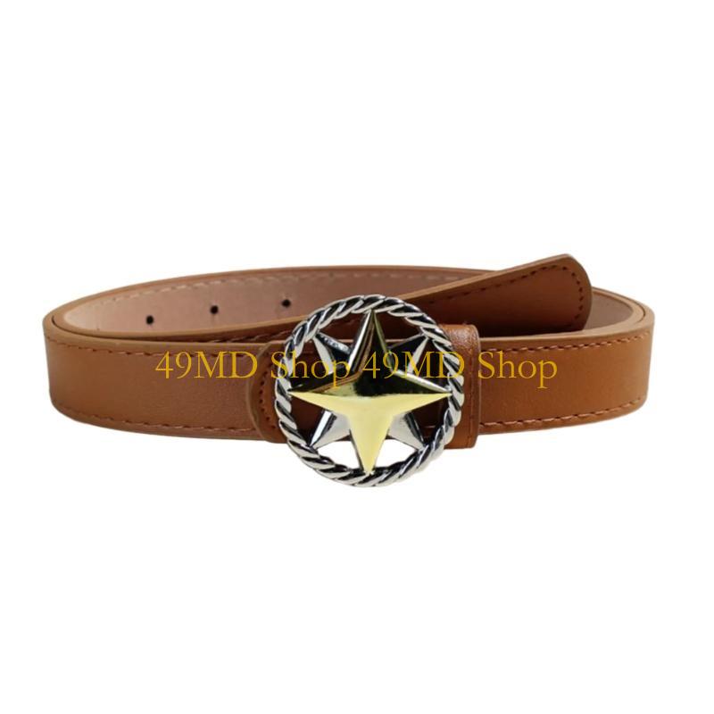 

49MD Stylish Waist Chain Star Punk Belt for Women Proms Club Party Daily Wear хаки