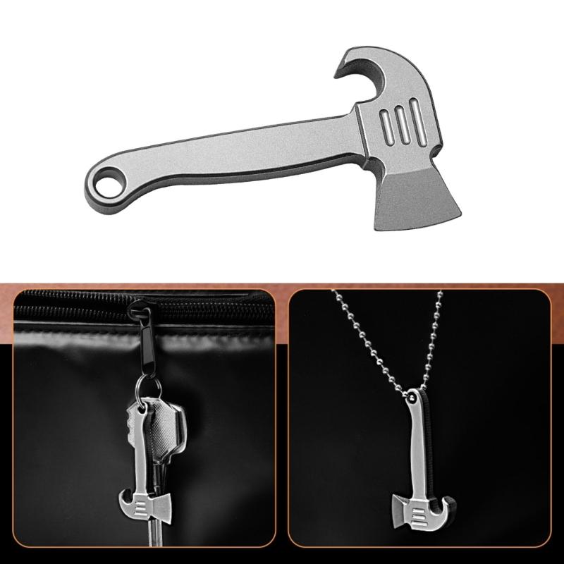 Pocket Prys Bar Tool Titaniums Alloys Keychain Prybar Multitool Bottle Opener Portable MultiTool Small Crowbars Easy Use