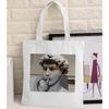 Women Graphic College Harajuku Shopper Bag Van Gogh Sunflower Starry Sky Shopping Bag Women Canvas Shoulder Bag Large Tote Bag