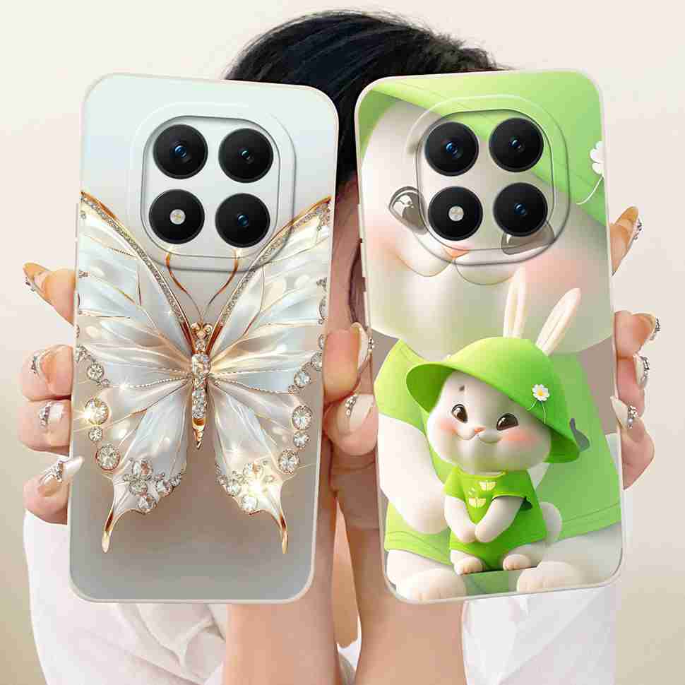 Redmi Note15Pro 5G New Model Protective Case Matte Cat Rabbit For Xiaomi Redmi Note 15 Pro 5G Full Cover Anti-Fall Shockproof