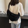 Suede Plush Large Capacity Dumpling Bag for Women, 2026 Autumn/Winter New Casual Lightweight Crossbody Bag, Textured Versatile Commuter Bag