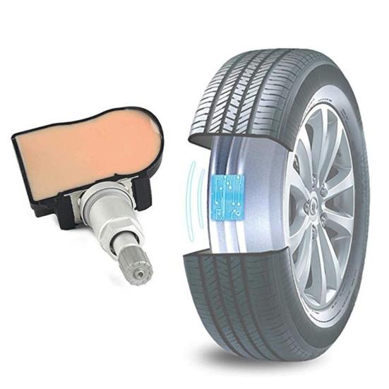 Senzor practic de presiune pe roți Accesorii ușoare pentru mașină de culoare neagră