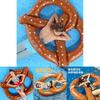 Thickened 140cm Inflatable Swim Ring Float For Adults In Coffee Color