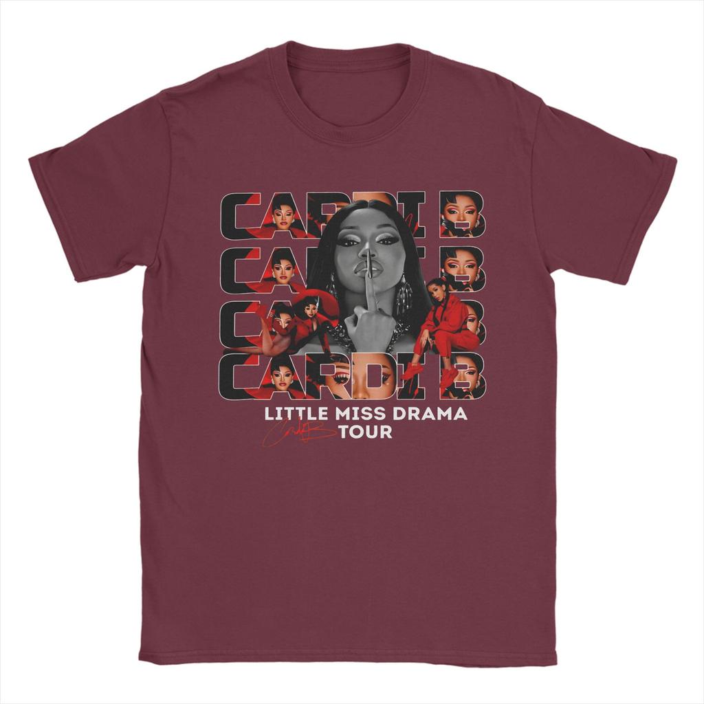 Unisex Women Retro Cardi B Little Miss Drama Tour 2026 88216200 Shirt Cotton Print TShirt Clothing Outfits