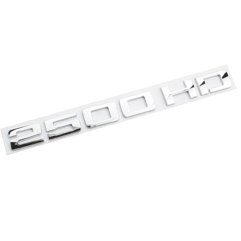 Chrome Black 2500 HD Decals Sticker For Chevrolet GMC Silverado 2500HD Sierra Yukon Car Trunk Letters Badge Emblem Stickers