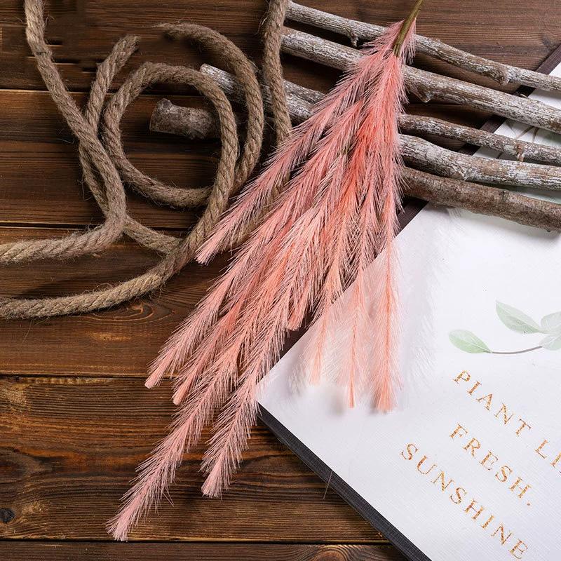 1 STK Flauschige Boho-Deko Kunstpflanze Hochzeitsfeier Pampasgras Künstliches Schilf Lang 77CM