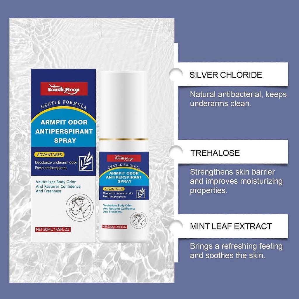 Armpit Odor Antiperspirant Spray Gentle Formula, Deodorize Underarm Odor, Fresh Antiperspirant, Neutralizes Body Odor And Restores Confidence