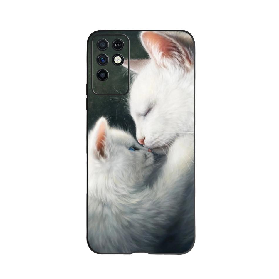Phone Case For Infinix Note 10 Case 6.95" Soft Silicone TPU Back Cover For Infinix Note10 X693 Coque Cute Animal Fundas Bumper