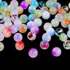 50pcs 8mm Glass Imitation Jade Bead Gradient Double Color Round Bead Handmade DIY Bracelet Necklace Jewelry Making Loose Bead Ma