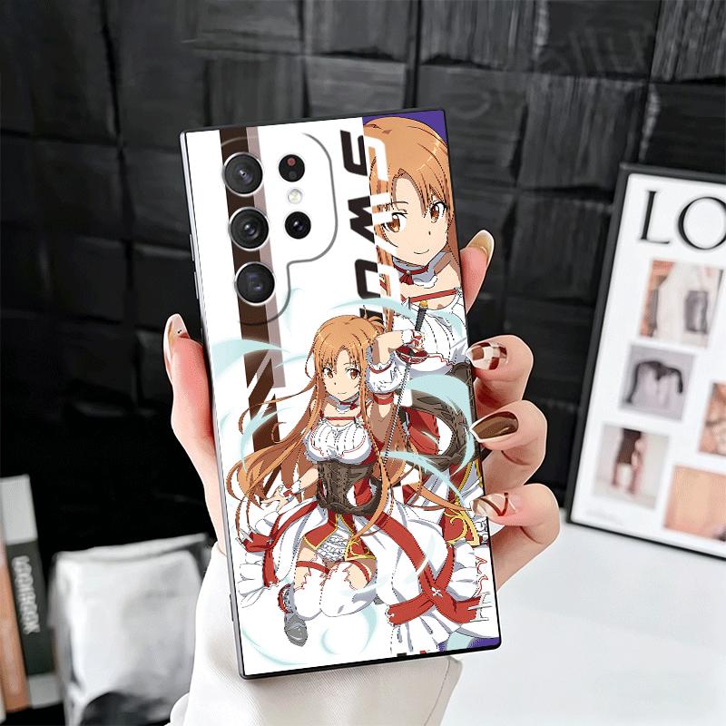

Anime S-Sword O-Online SAO Soft Phone Case for Samsung Galaxy S26 S25 Edge S24 Ultra S23 Plus S22 S21 FE S20 Black Cover Back Sh Samsung S21 Plus