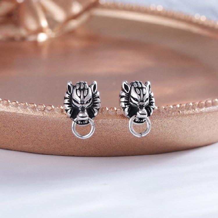 Gothic Wolf Head Earrings Animal Ear Studs Halloween Earrings Stud Earrings