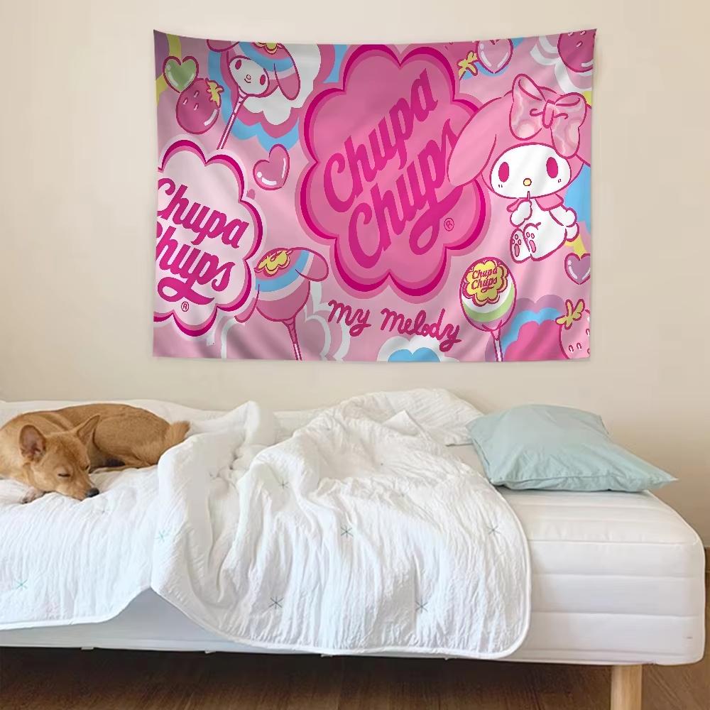 Cute My Melody Tapestry Bohemian Mandala Living Room Home Wall Decor