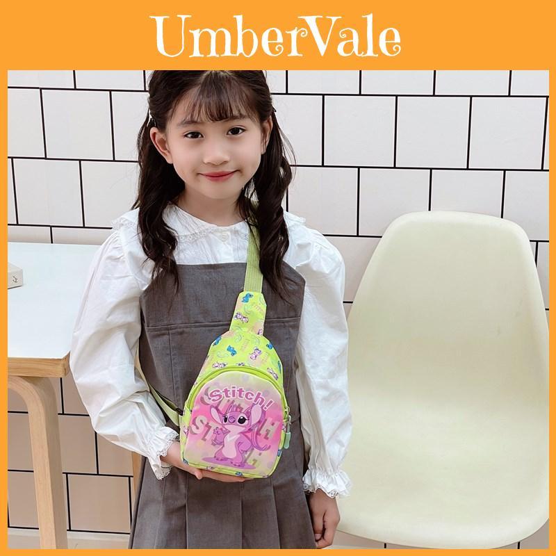 Stitch Kids Mini Crossbody Bag With Durable Nylon Material For Preschool Children