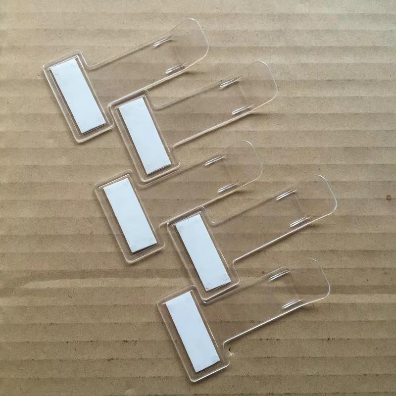 Plastový držák na lístky na účtenky faktury parkovací kartu více velikostí průhledný certifikace vizitkovník