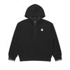 Knit-Like Half-Zip Hoodie Sweatshirt Black (Woman)