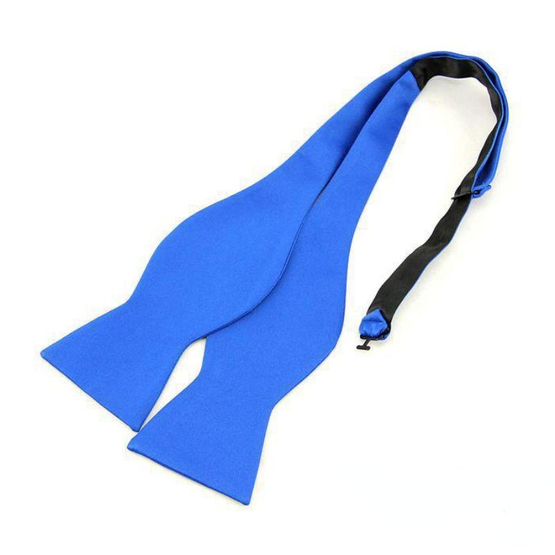 1Pc Men's Classic Solid Bow Ties Self Tie Adjustable Business Wedding Papillon for Men Accessories