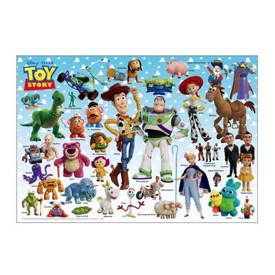 Tenyo [Tillverkad i Japan] 1000-bitars pussel Disney Toy Story Karaktärssamling (51x73,5 cm) D-1000-894, Inkluderar Lim, Spatel och Servicekort