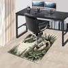 1PC Lion Plant Non-Slip Floor Carpet Compatible for Office&Living Room&Dining room - Flat-Weave Machine- Soft & Pattern-E285