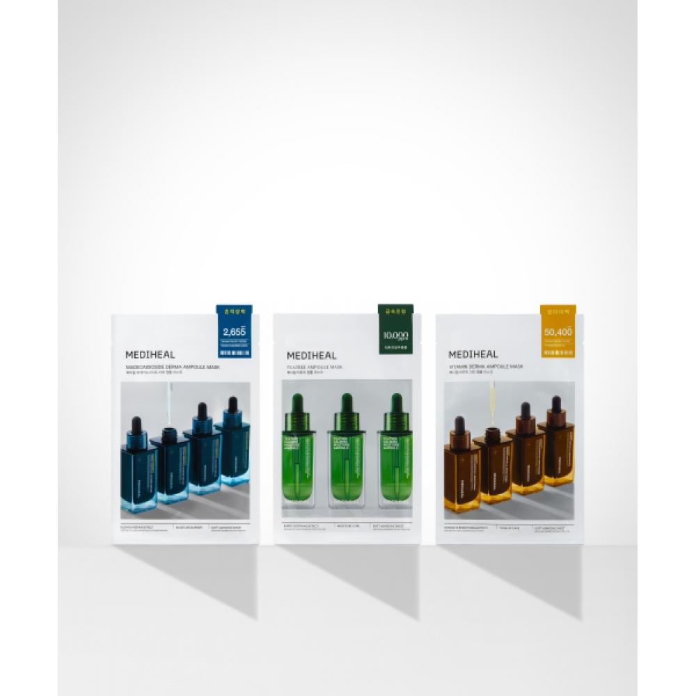 Mediheal Tea Tree Madecassoside Vitamin Ampoule Mask Pack 10 Sheets  3 Types  Choose 1 Vitamin ampoule mask 10 sheets