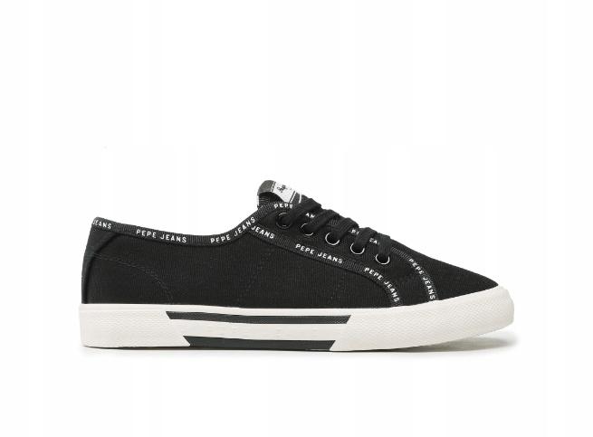 Pepe Jeans Brady Rib Damskie Buty Czarne Trampki Niskie 37 A_D