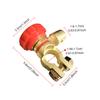 2 Pieces Metal Automotive Battery Switch Detachable 4-6AWG Rotatable Replacement Circuit Breaker Clamp Accessories