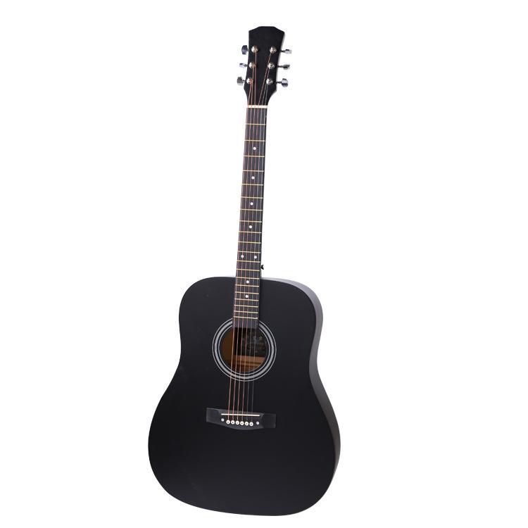 41" Round Cutaway Folk Guitar - All Linden Wood