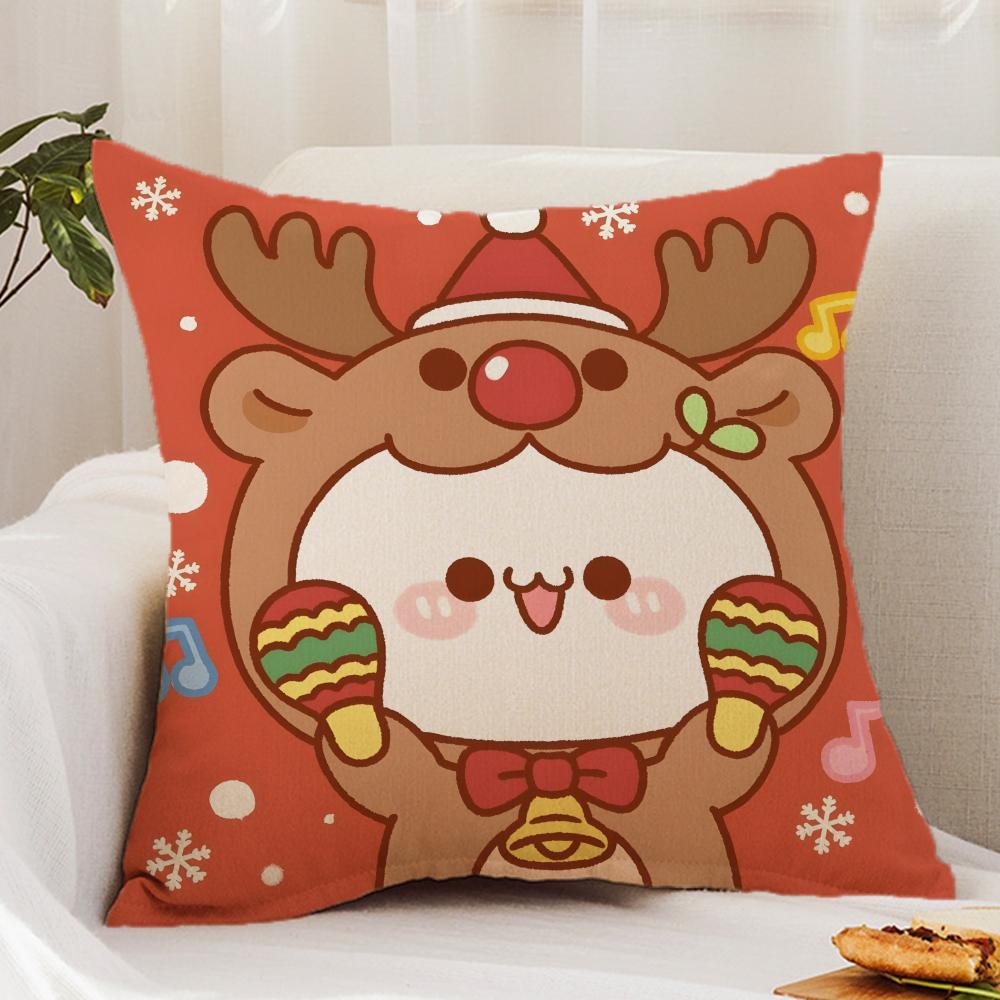 BUBU DUDU Cushion Cover Premium Comfort Reversible Pillow Cover - Dual - Use Design for Home & Car