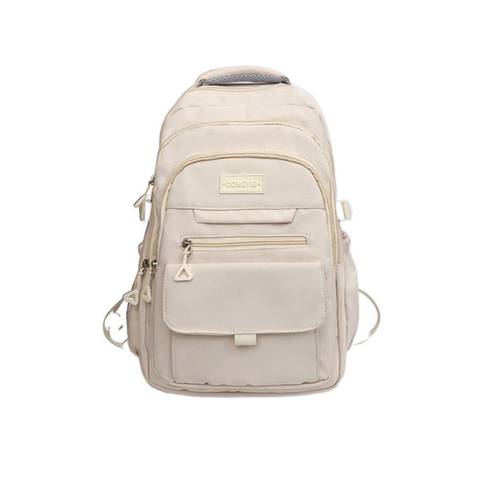 Waterproof Simple School Bags Large Capacity Girl's Backpack College Student Backpack  Travel