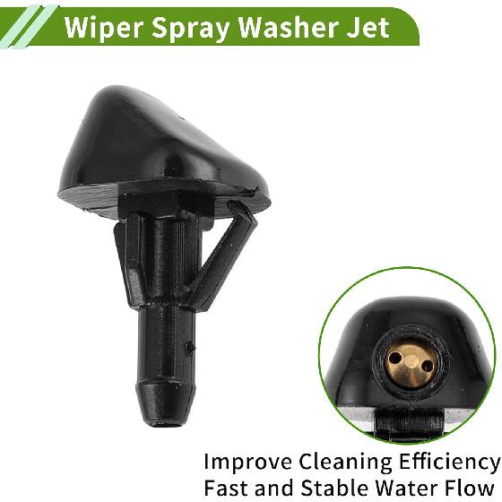 Nr.8538135040 Scheibenwaschdüse für Toyota 4Runner 1987-1995 Schwarz Kunststoff Vorne 1 Set