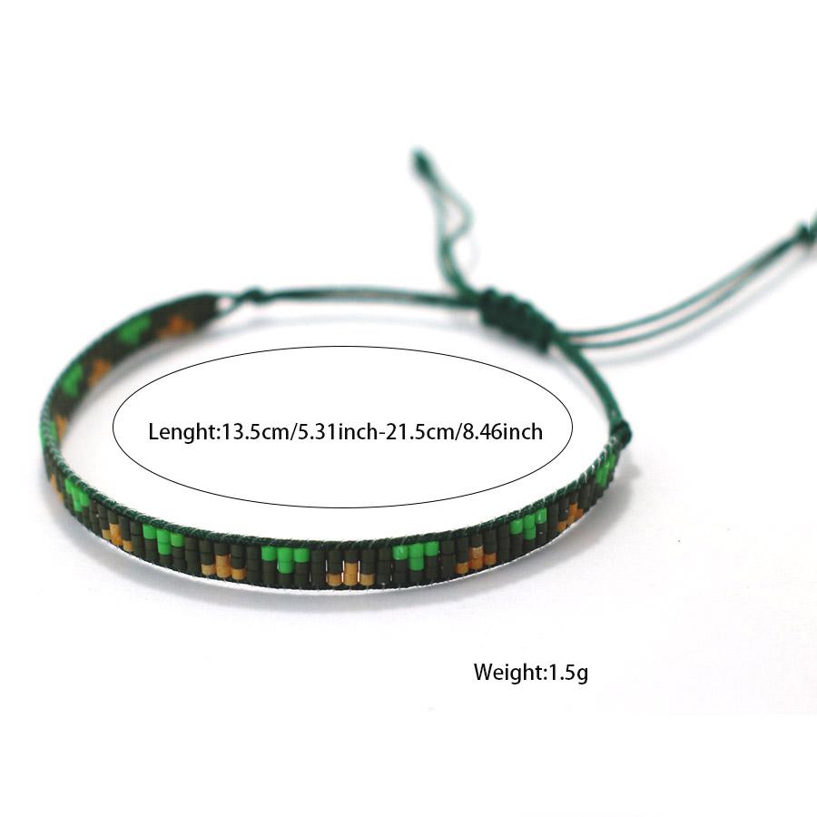 Ethnic Bohemia String Bracelet Women Handmade Adjustable Seed Beads Braclet Beach Surfer Casual Jewelry Ethnic String Braslet