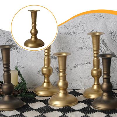 Iron Candle Holder Centerpiece Party Supplies Home Decor Stand Vintage Desk Ornament for