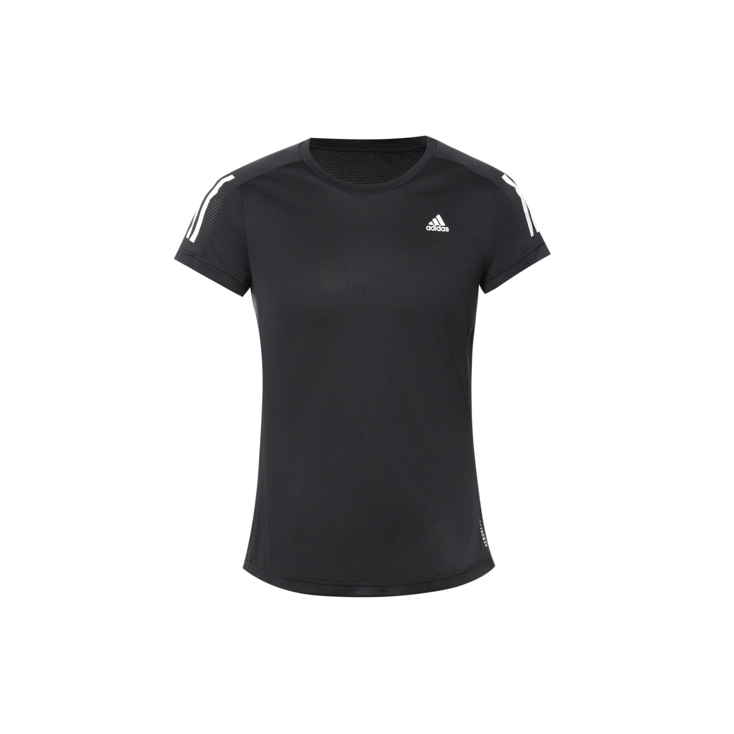 (WMNS) adidas Own The Run Tee Black Women s FS9830 S