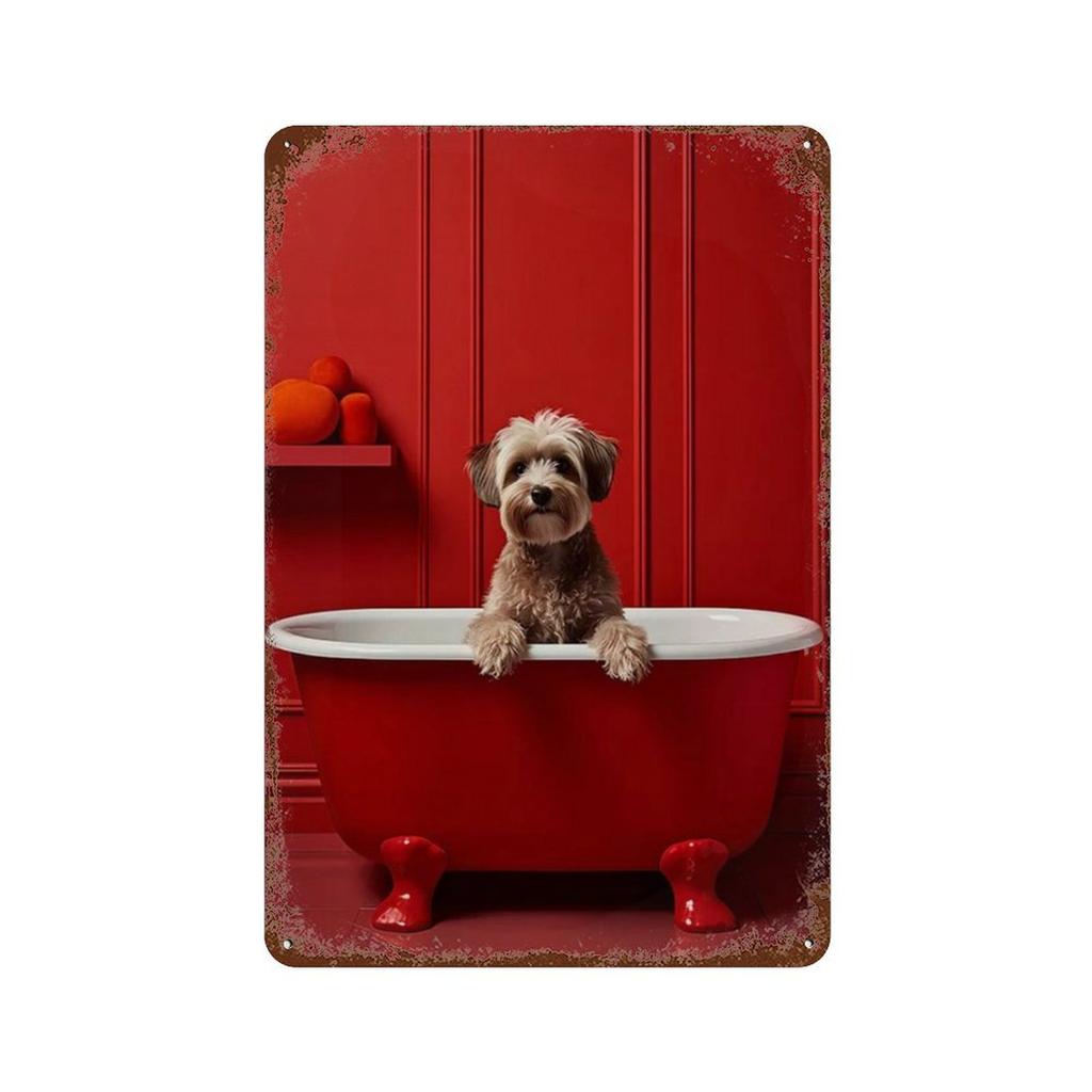 Funny Animals Toilet Metal Signs Decor Gorilla Elephant Cat Dog Wall Art Tin Sign Posters Picture for Bathroom