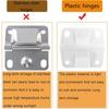 4 Set White Plastic Cooler Hinges & Screws Set Compatible With Coleman Coolers