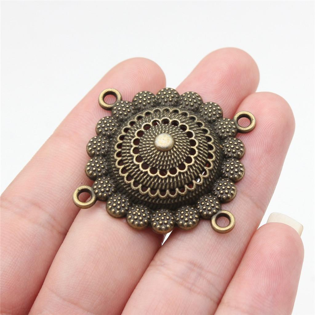 

Аксесуари Деталі Чотири отвори З єднувач для намиста Мінімалістичні Ювелірні Компоненти QA023 A44-4pcs-34x35mm