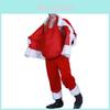 Fantastic Dark Red Unisex Santa Claus Fake Belly For Christmas Party