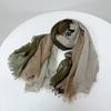 NEW Unisex Men's Scarf  High Quality Plaid Striped Tassel Shawls And Wrap Bufandas Cotton Wrinkled Men Scarves 100X190CM